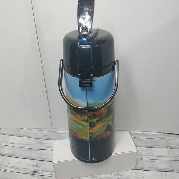 SERVICE IDEAS 3L STAINLESS STEEL AIRPOT COFFEE TEA RESTUARANT VACUUM DISPENSER - Picture 4 of 9